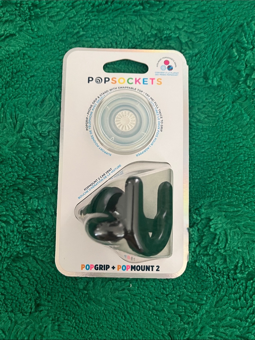 PopSockets PopGrip + PopMount 2 Car Vent Bundle – NEW